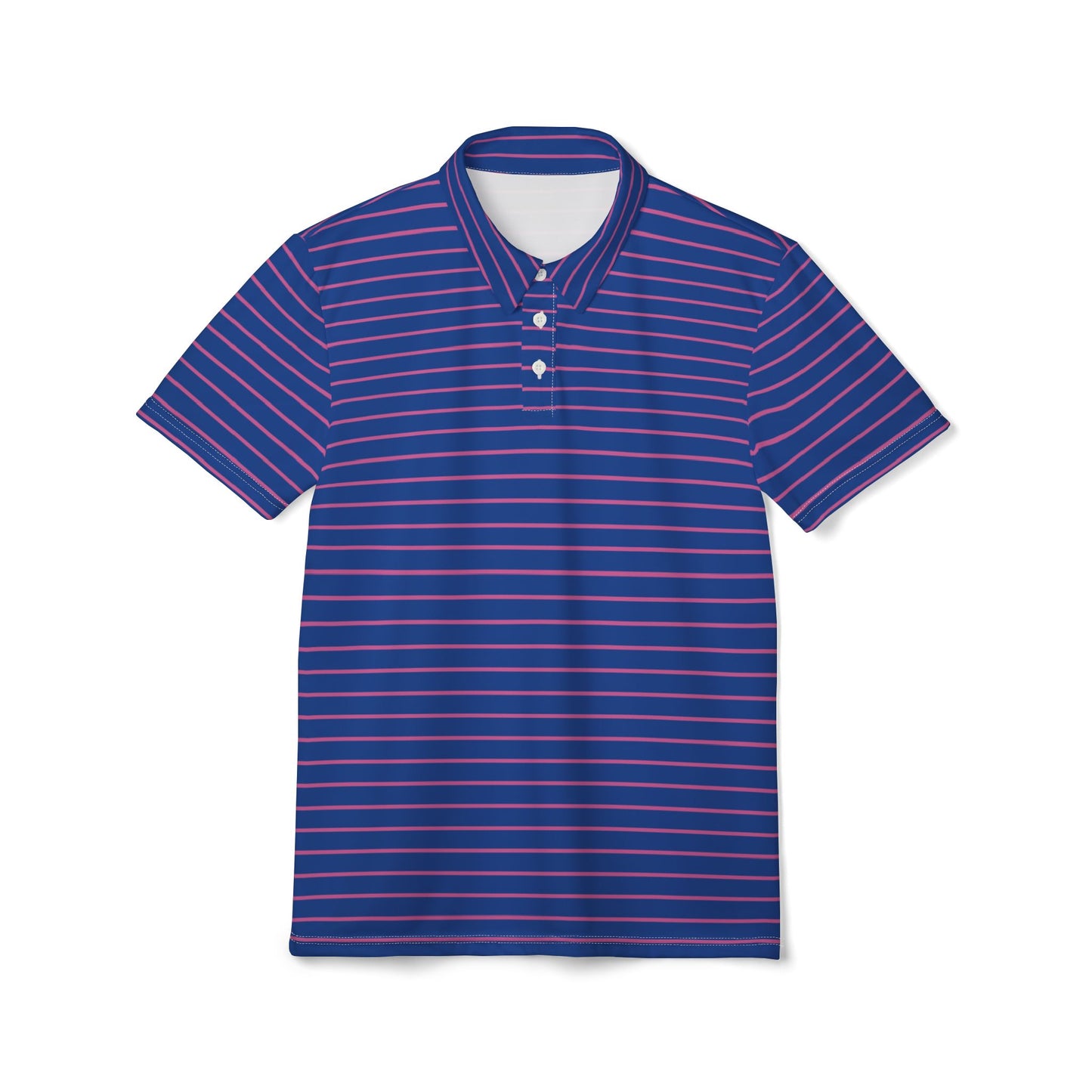 Navy & Pink Stripe Show Polo