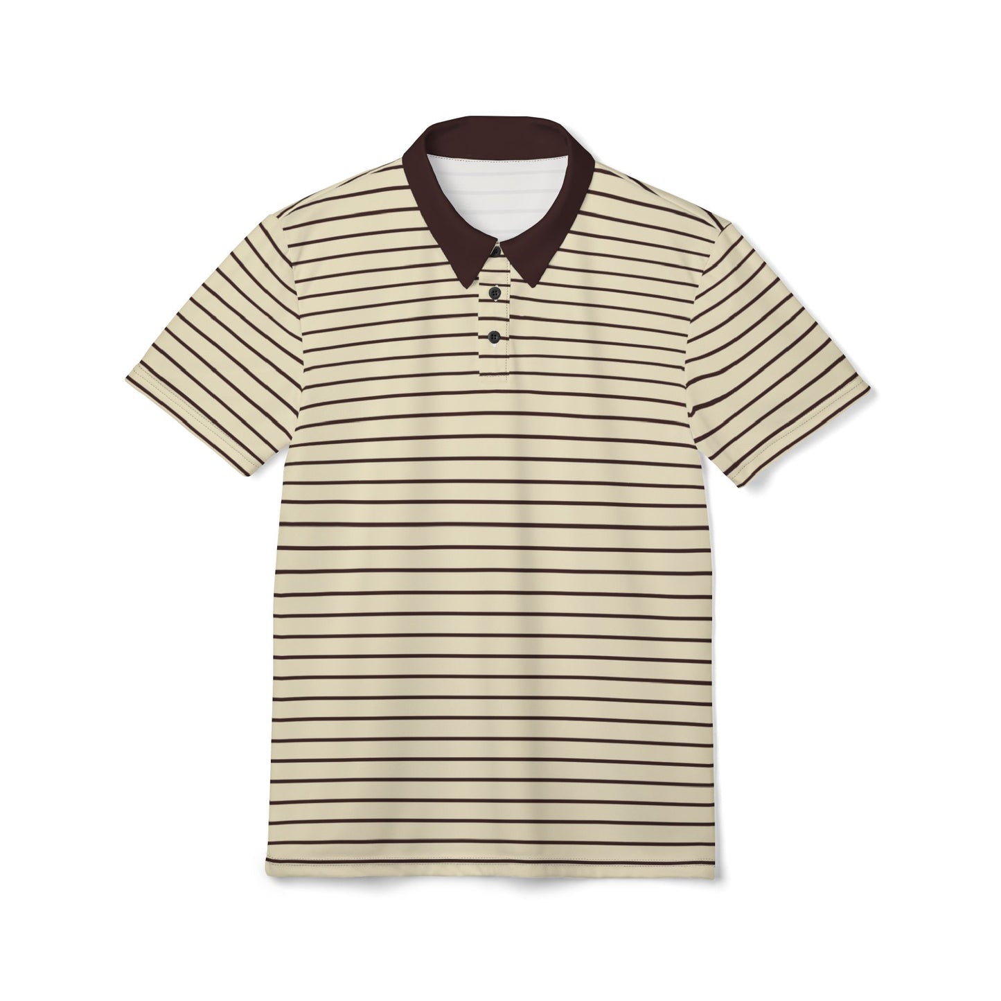 Brown Stripe Show Polo