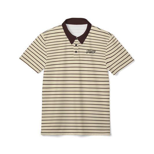 Brown Stripe Show Polo