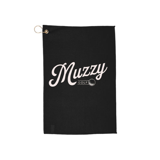 Classic Muzzy Golf Towel - Black