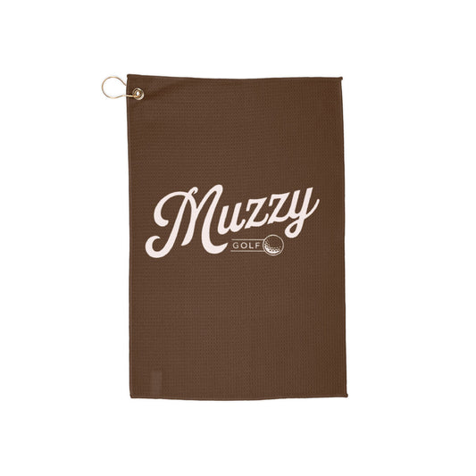 Classic Muzzy Golf Towel - Brown