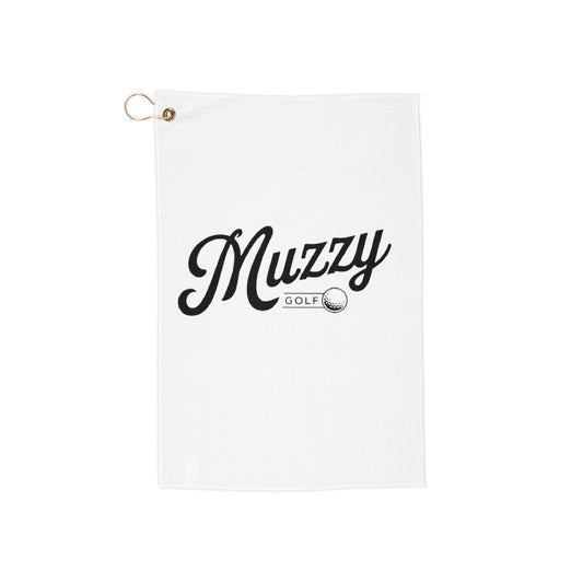 Classic Muzzy Golf Towel - White